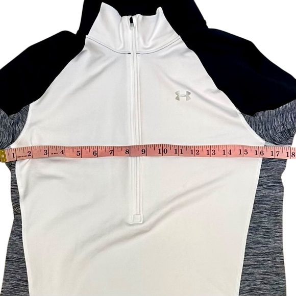 Under Armour Half Zip Long Sleeve Performance Wear Top Size M - Picture 13 of 14